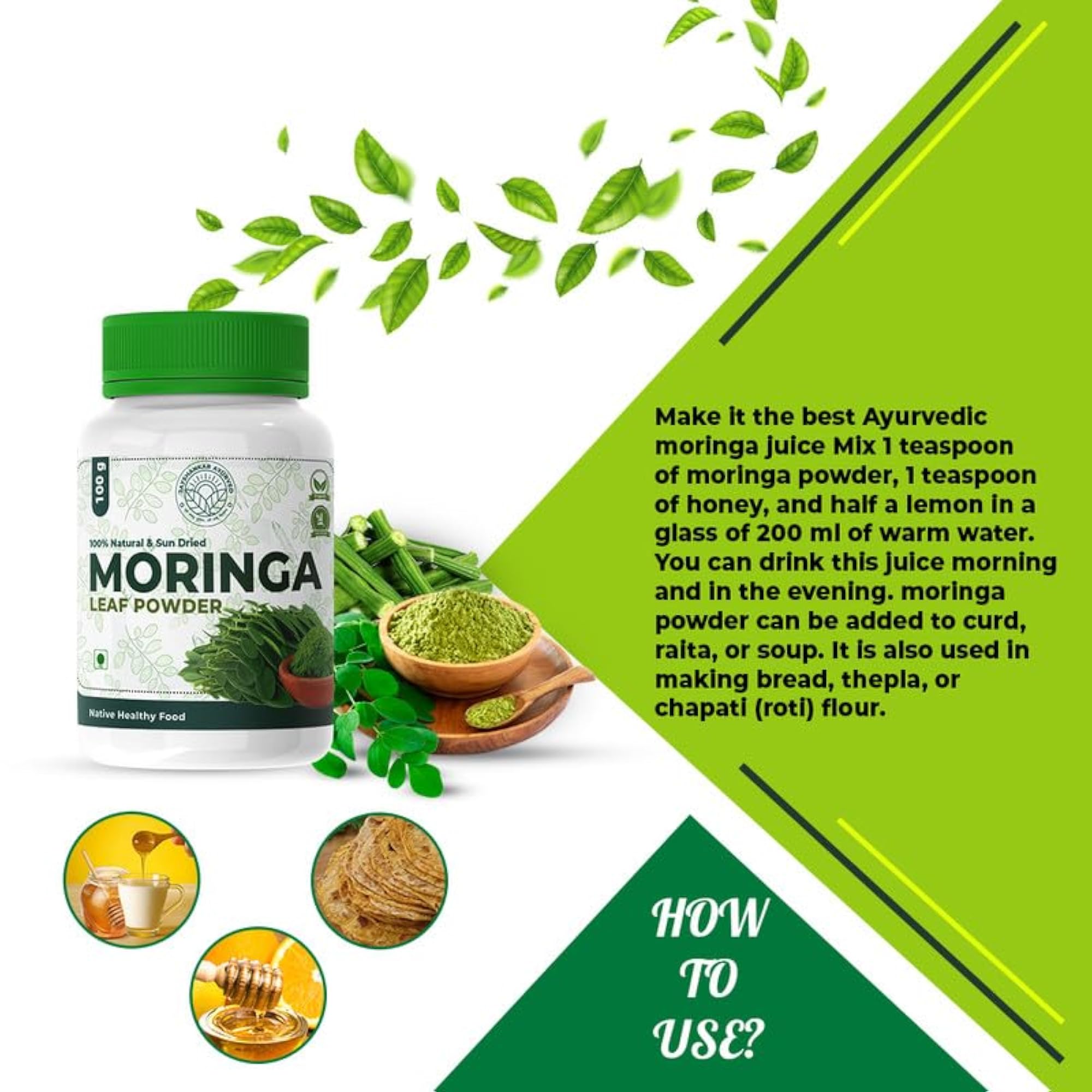 Jayshankar Ayurved Moringa Leaf Powder