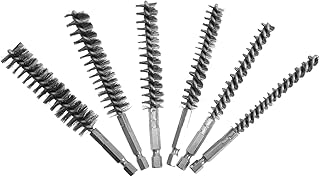 Generic 6 Peças De Escovas Para Tubos Escova De Furo De Fio Elétrico Escova De Furo Para Tubo De Broca Escova De Fio De Rebarbação Para Broca Escova De Seda Escova De Fio De Cobre