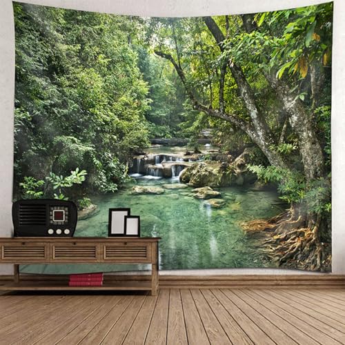Tarpisserie petite taille paysage nature et arbres decoration de chambre 130x150