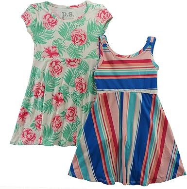 Amazon.com: p.s. de aeropostale Chicas Dos Pack Impreso Vestidos : Ropa,  Zapatos y Joyería