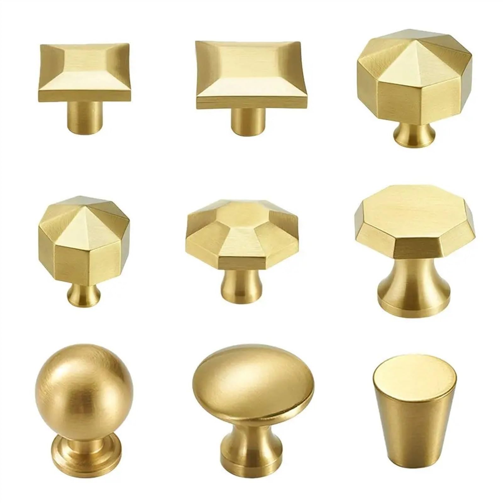 Poignées de garde-robe rondes et bouton de commode au design épuré