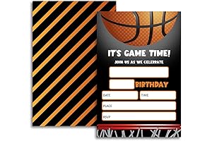 FujLoy Basketball Birthday Invitations for a Slam-Dunk Celebration