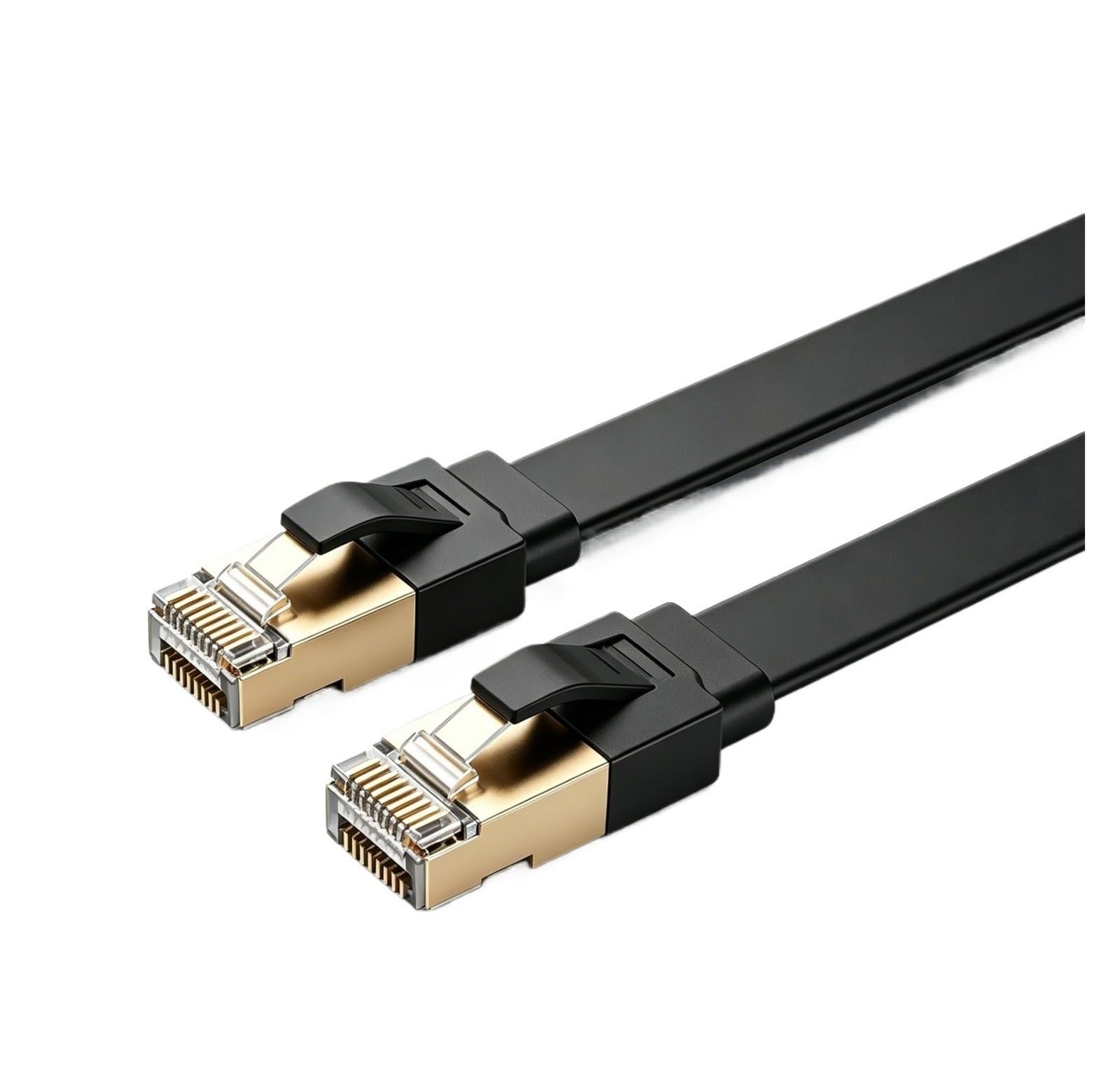 Câble Ethernet plat CAT8 40Gbps 2000MHz de modem de PC