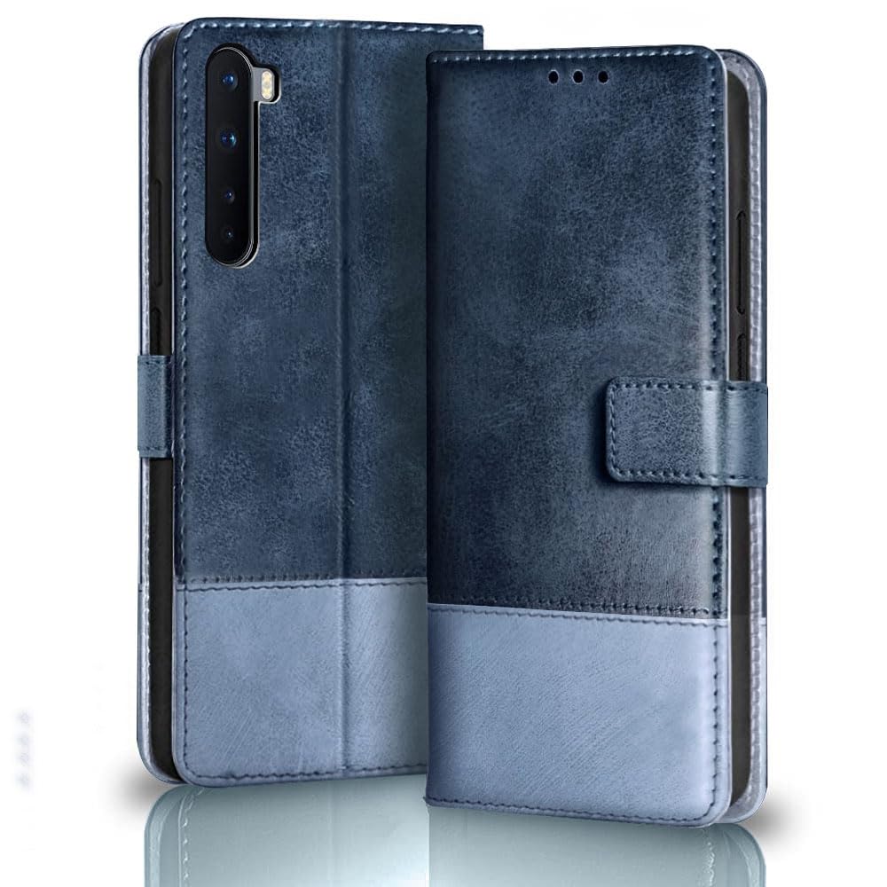 TheGiftKart Flip Back Cover Case for OnePlus Nord 2020 Flip Back Cover Case Dual-Color Leather Finish | Inbuilt Stand & Pockets | Wallet Style Flip Back Cover Case for OnePlus Nord 2020 (Blue & Sky) (B0CJVJP8DD) Amazon Price History, Amazon Price Tracker