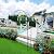 SCENDOR Metal Pergola Arbor Trellis, 7 Feet High x 4 Feet Wide, Garden Arch for Various Climbing Plant Wedding Garden Lawn Backyard Arch Bridal Party Decoration Arbor