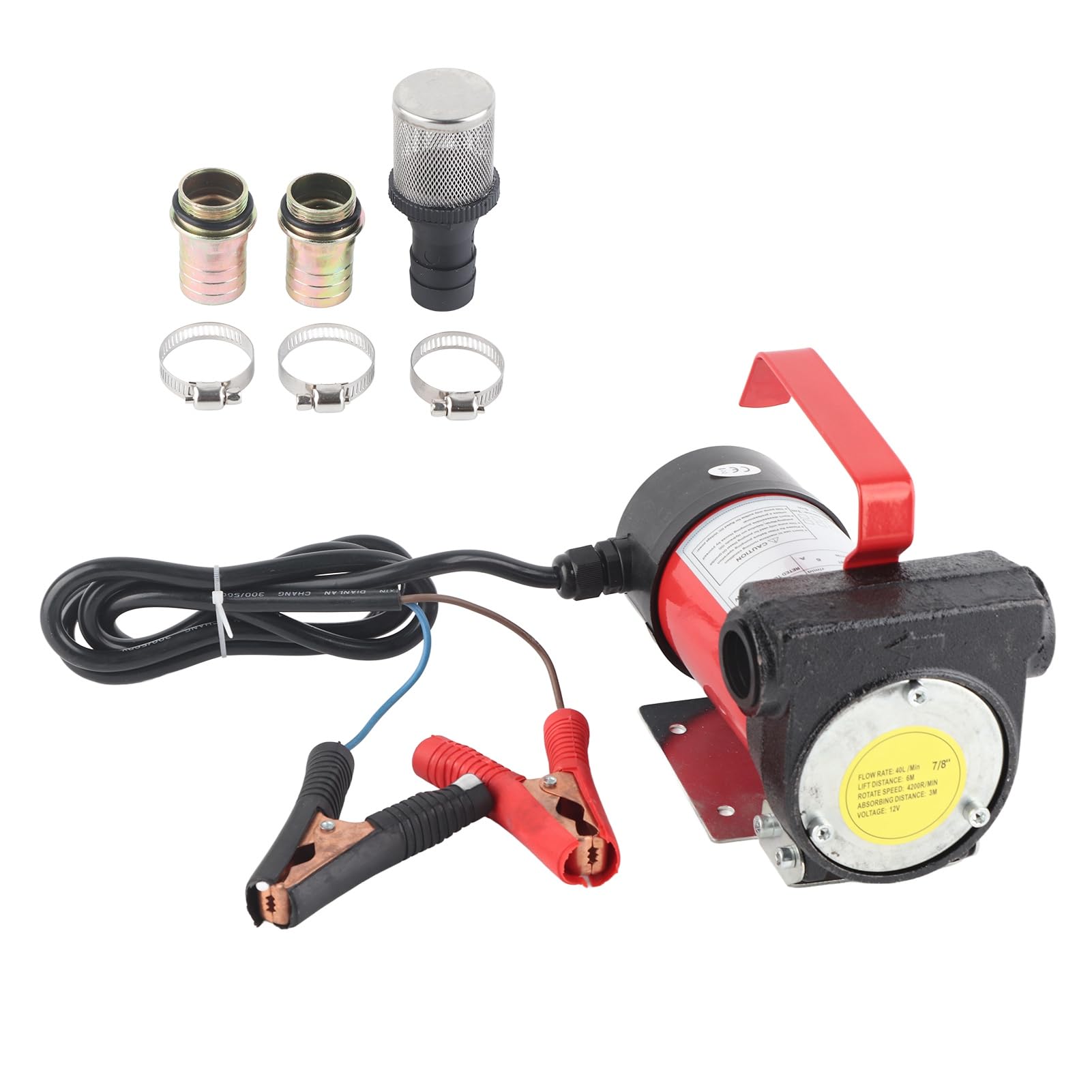 Bomba de extracción de aceite, bomba de gasóleo autoaspirante, eléctrica, 12 V/160 W, 40 l/min, portátil, para bombas de diésel y queroseno