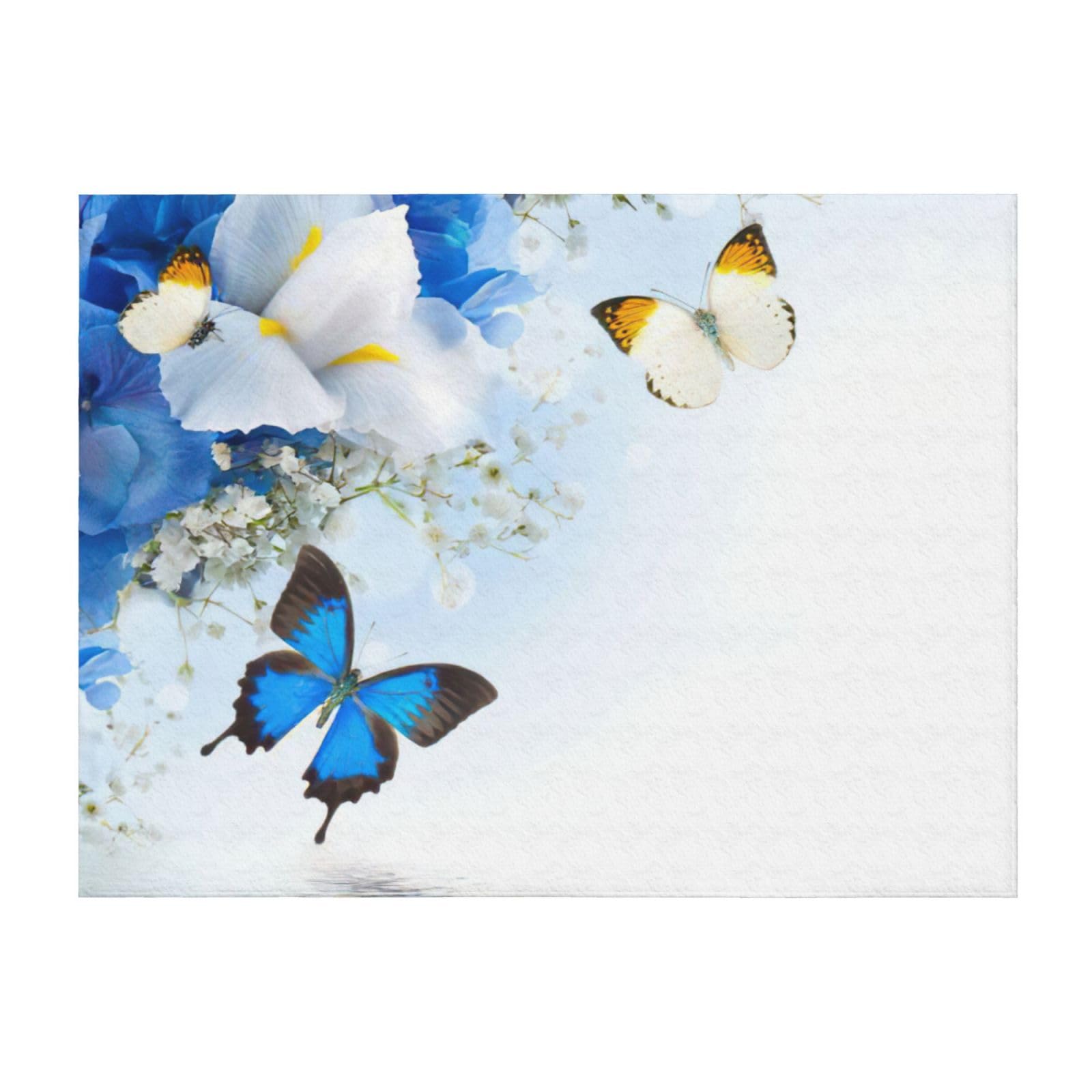 Couverture légère en maille douce à motif floral pour lit et canapé raffiné