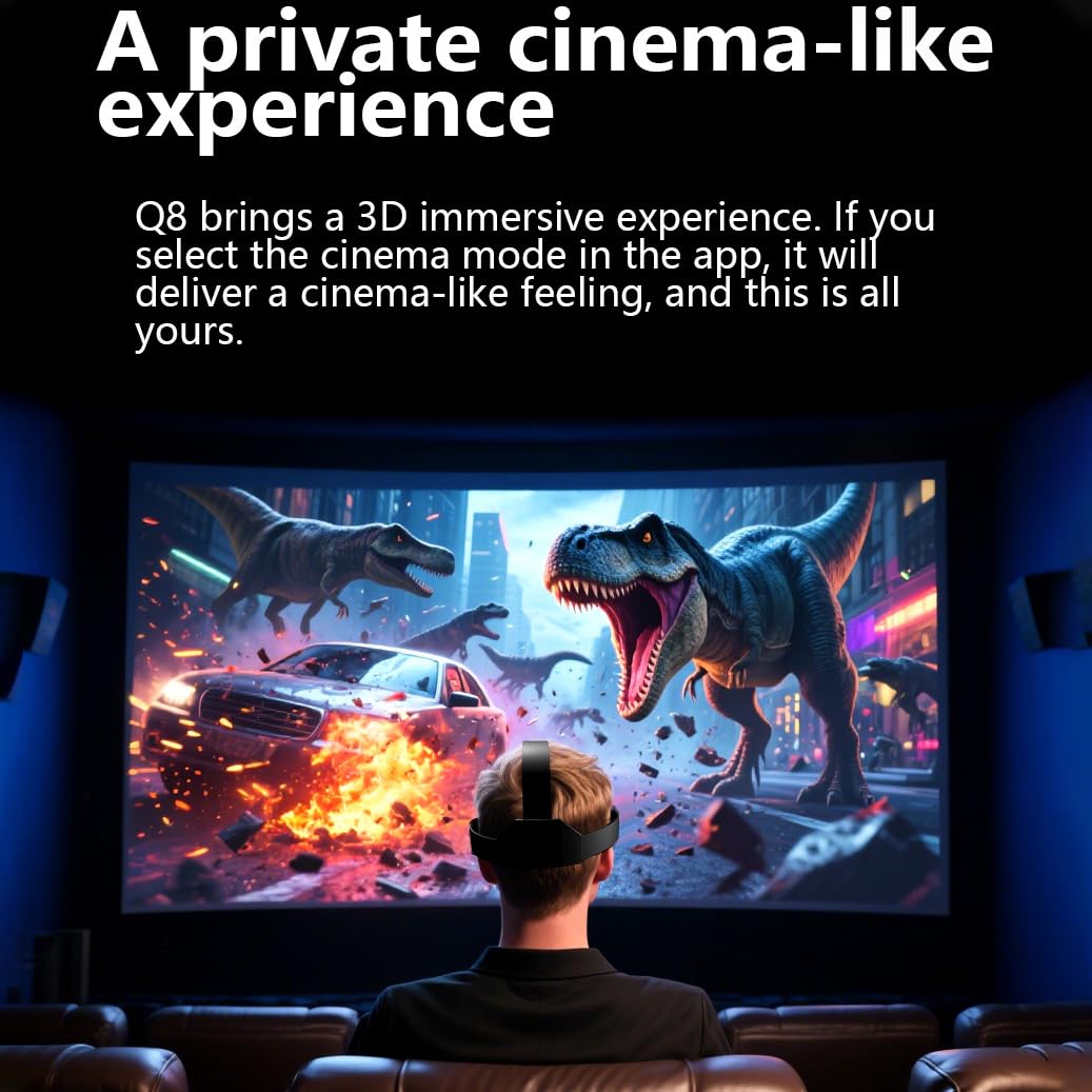 Casque de réalité virtuelle 3D VR pour iPhone et Android, lunettes VR avec lumière Blu-ray et petites, lunettes 3D pour regarder des films, vidéos et jouer, compatible avec les téléphones de 4,7 à 7,0