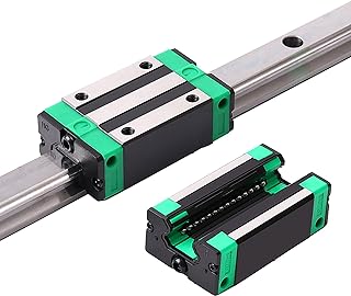 Mssoomm Square Linear Guideway Rail HGH20-39.37 inch / 1000mm +2Pcs HGH20 - CA Carriage Slider Block for CNC Machine and DIY Project