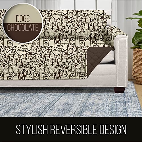 image for Sofa Shield Couch Slip Cover with Patented Strap, Cushion Protector, U