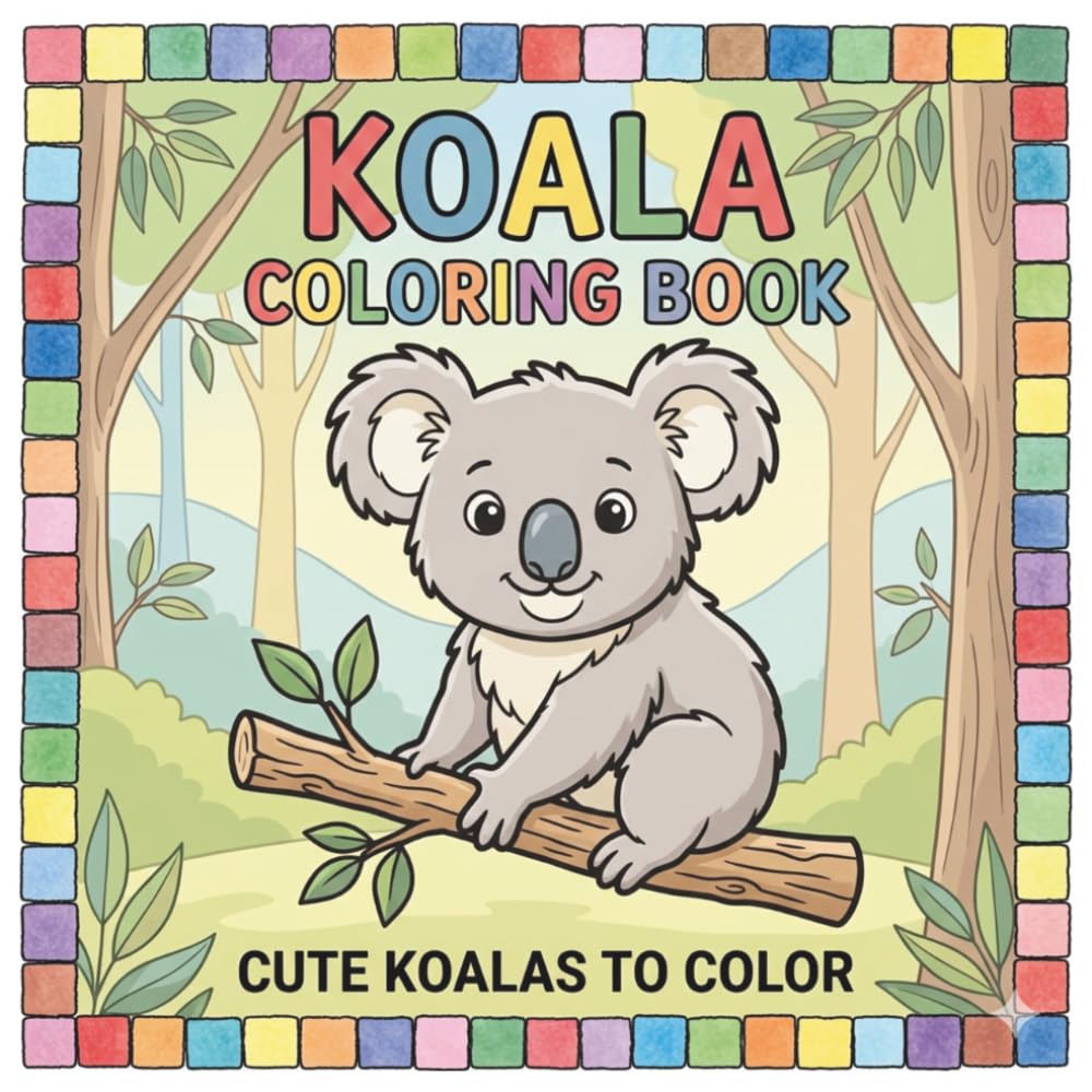 Koala Coloring Book For Kids: Cute Animal Coloring Book For Kids | Cozy Koala Coloring Book | Koalas For Kids | Animal Coloring Book For Kids Ages 3-6