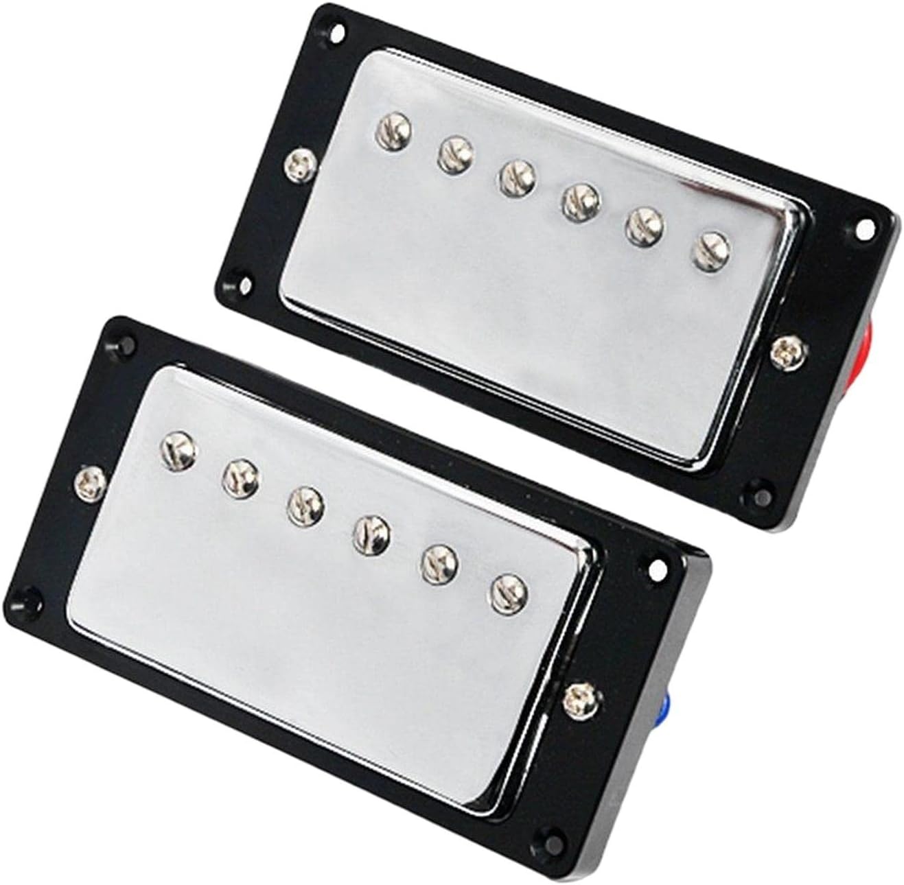 2 Pieces Double Coil Pickups Set Adjustable Screw Low