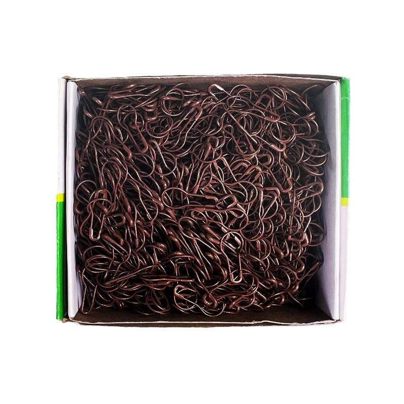 1000 alfileres de Seguridad Calabaza Plateados