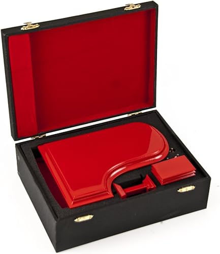 Miniatura 4 de Sofisticado piano musical en miniatura de 18 notas Piano de cola rojo brillante con banco Muchas canciones para elegir Ave Maria, Schubert