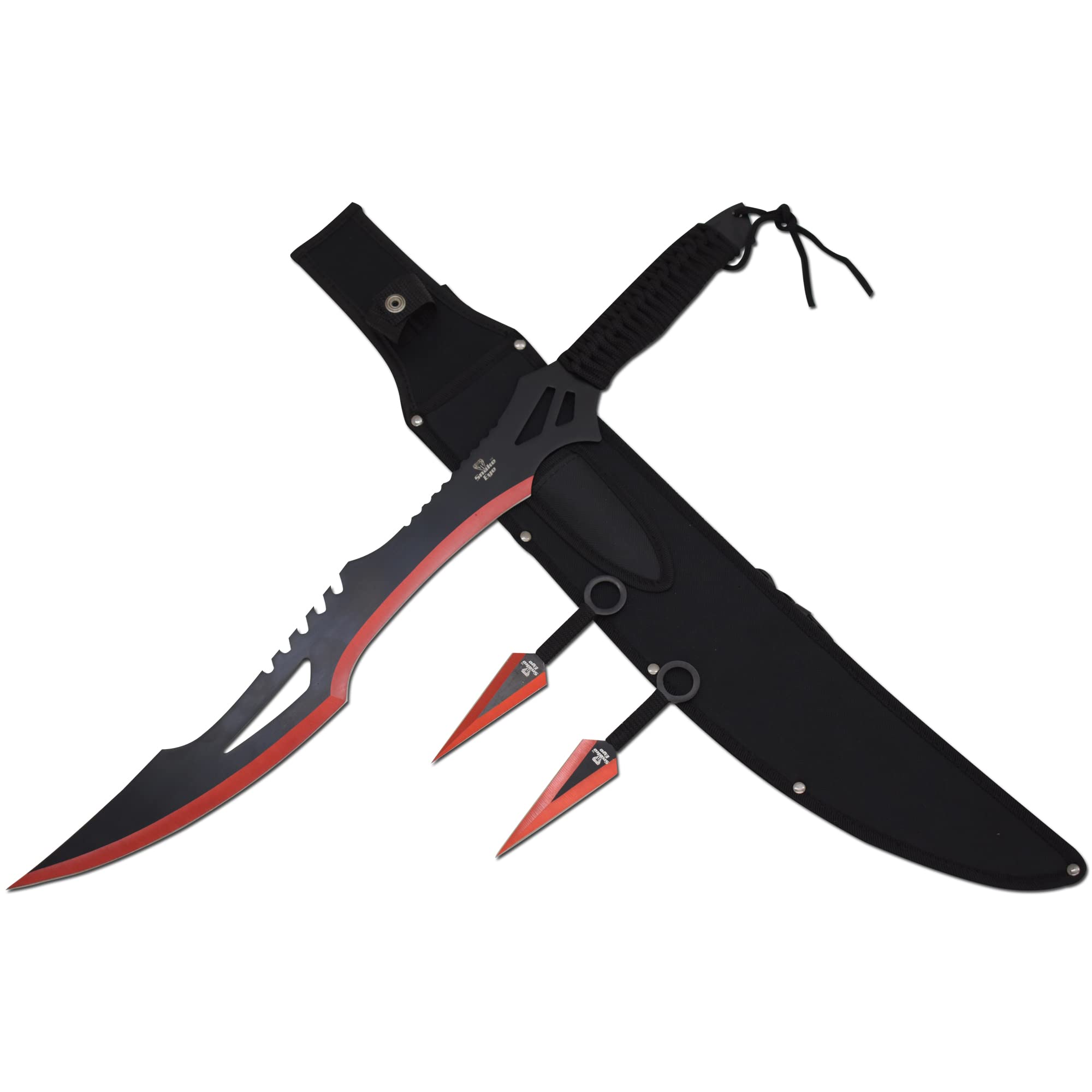 Snake Eye Tactical Snake Eye Tactical Fantasy | Machete Outdoors | Camping | Sword with Kunai Throwing-Knife
