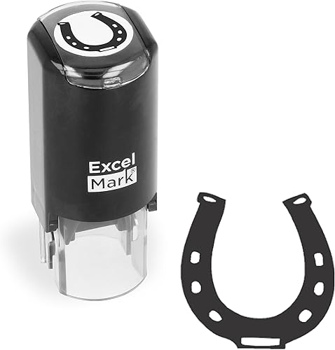 ExcelMark Sello de goma del día de San Patricio - Sello de herradura - Tinta negra disponible en Yaxa Colombia