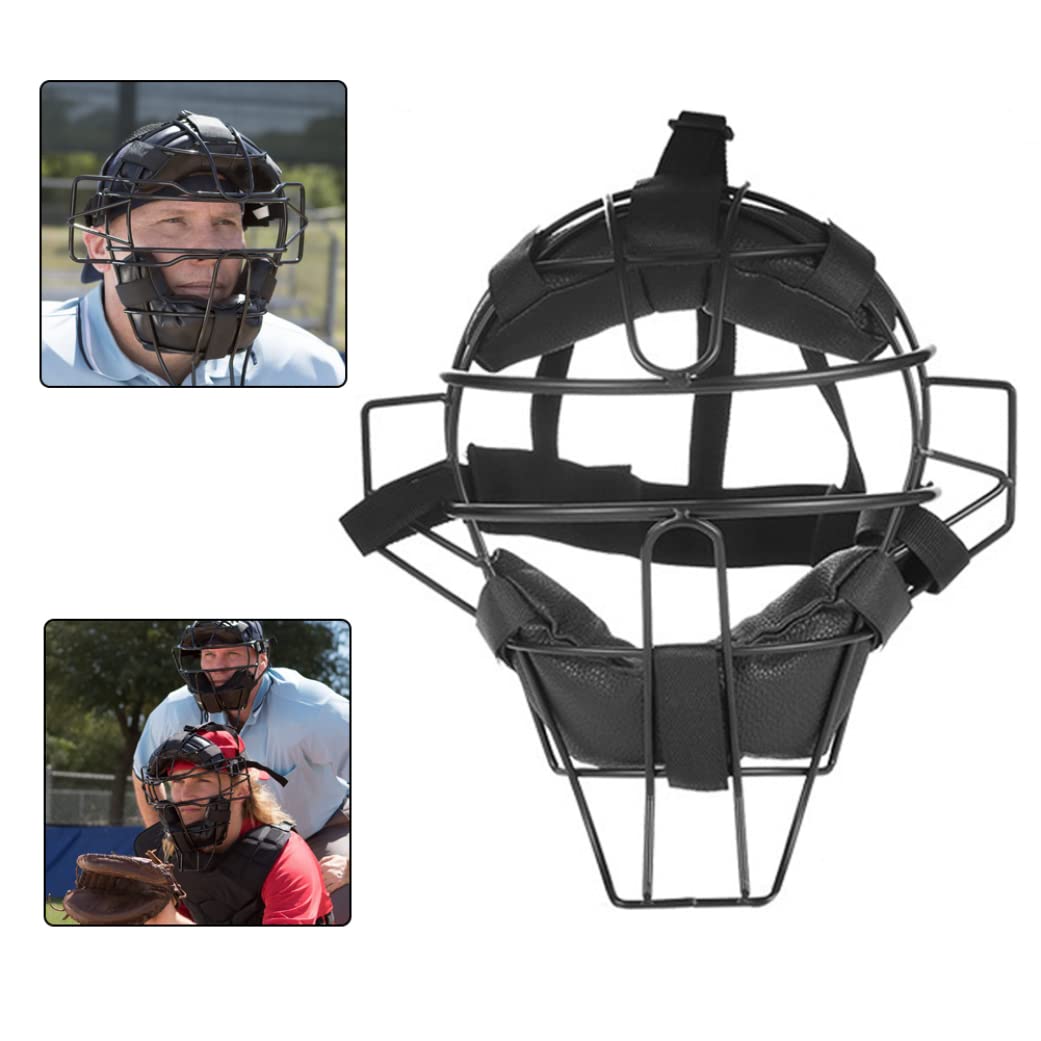 Masques de Receveur de Baseball, Couverture de Protection Contre Le Visage de Softball rembourré à Adulte, Masque de Garde de Gorge de Baseball léger, Casque de Receveur de Baseball pour