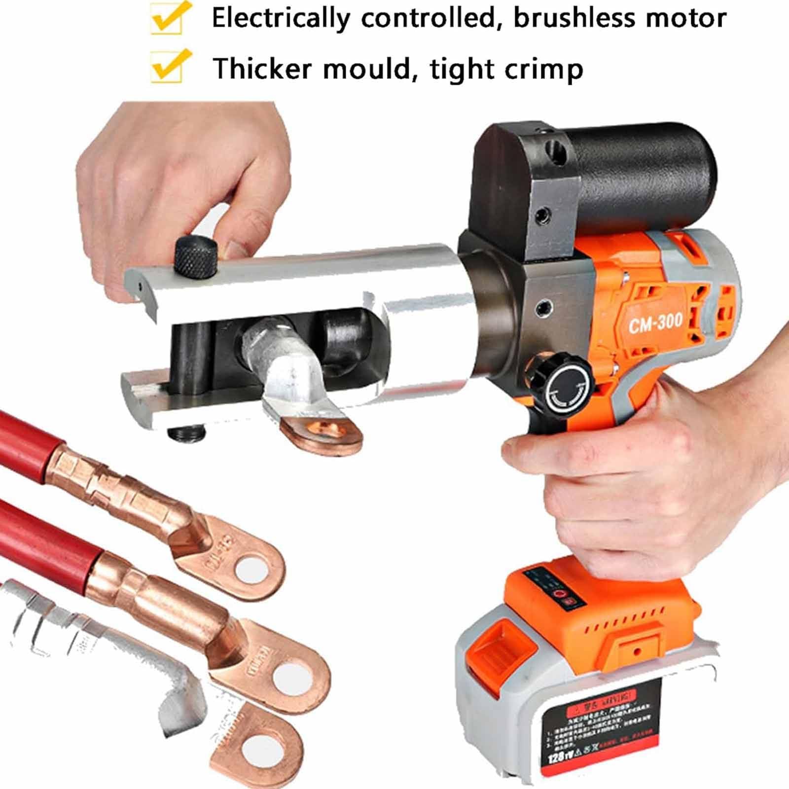 Elektryczne szczypce hydrauliczne zasilane akumulatorowo Elektryczne narzędzie do zaciskania z możliwością ładowania Złącza przewodów elektrycznych 360° Zaciskarka Pro Idealna
