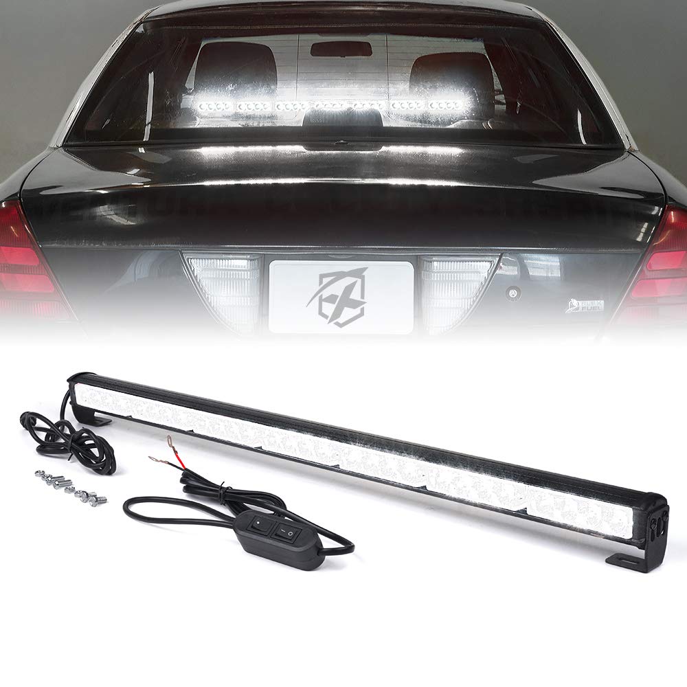 Xprite 31.5 28 LED bianco 7 modi traffico Advisor emergenza avvertimento luce stroboscopica veicolo kit