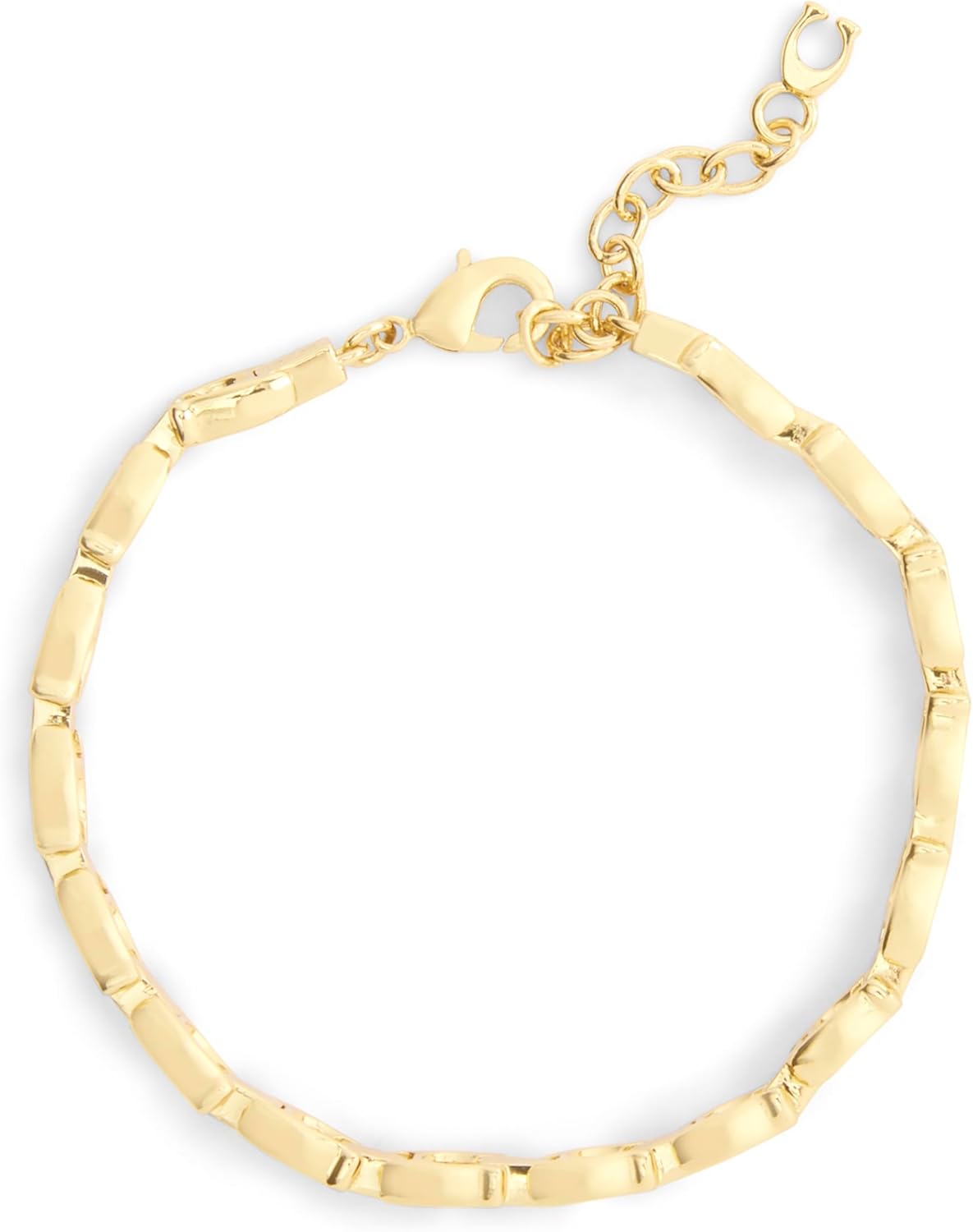 COACH Jewelry Women's Beveled Signature C Link Bracelet