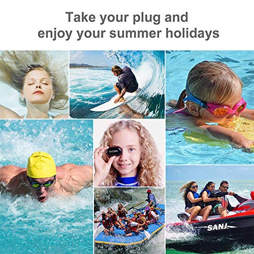 SYOSIN Swimming Ear Plugs Nose Clips, 3 Pairs Professional Waterproof Reusable Silicone Earplugs Nose Clips Nose Protector for Swimming Showering Surfing Snorkeling and Other Adults Water Sports - Thumbnail 5
