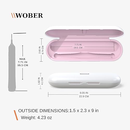 Miniatura 4 de Funda de viaje para cepillo de dientes eléctrico compatible con Oral-B Pro 1000, 1500, 2000, 3000, 3500 cepillo de dientes eléctrico con bolsa