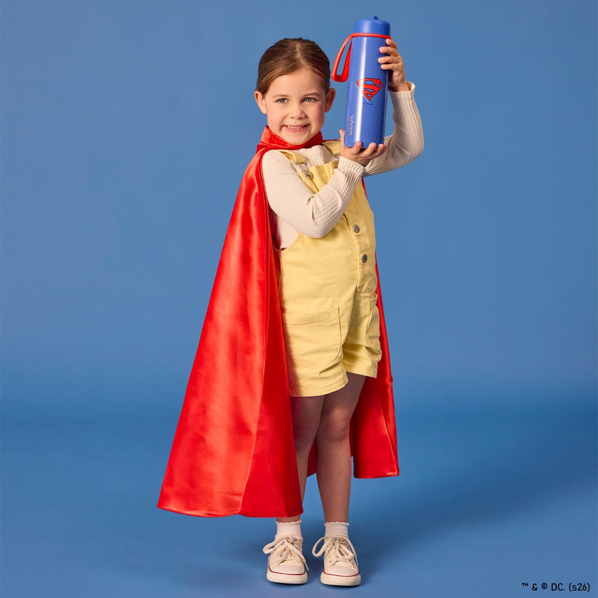 Superman b.box 690 ml butelka termiczna z pokrywką | Trójwarstwowa izolacja ze stali nierdzewnej | utrzymuje napoje zimne do 44 godzin | 690 ml