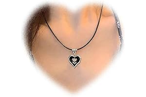 W WEILIRIAN Heart Pendant Necklace: Captivating Bohemian Jewel for Women and Girls