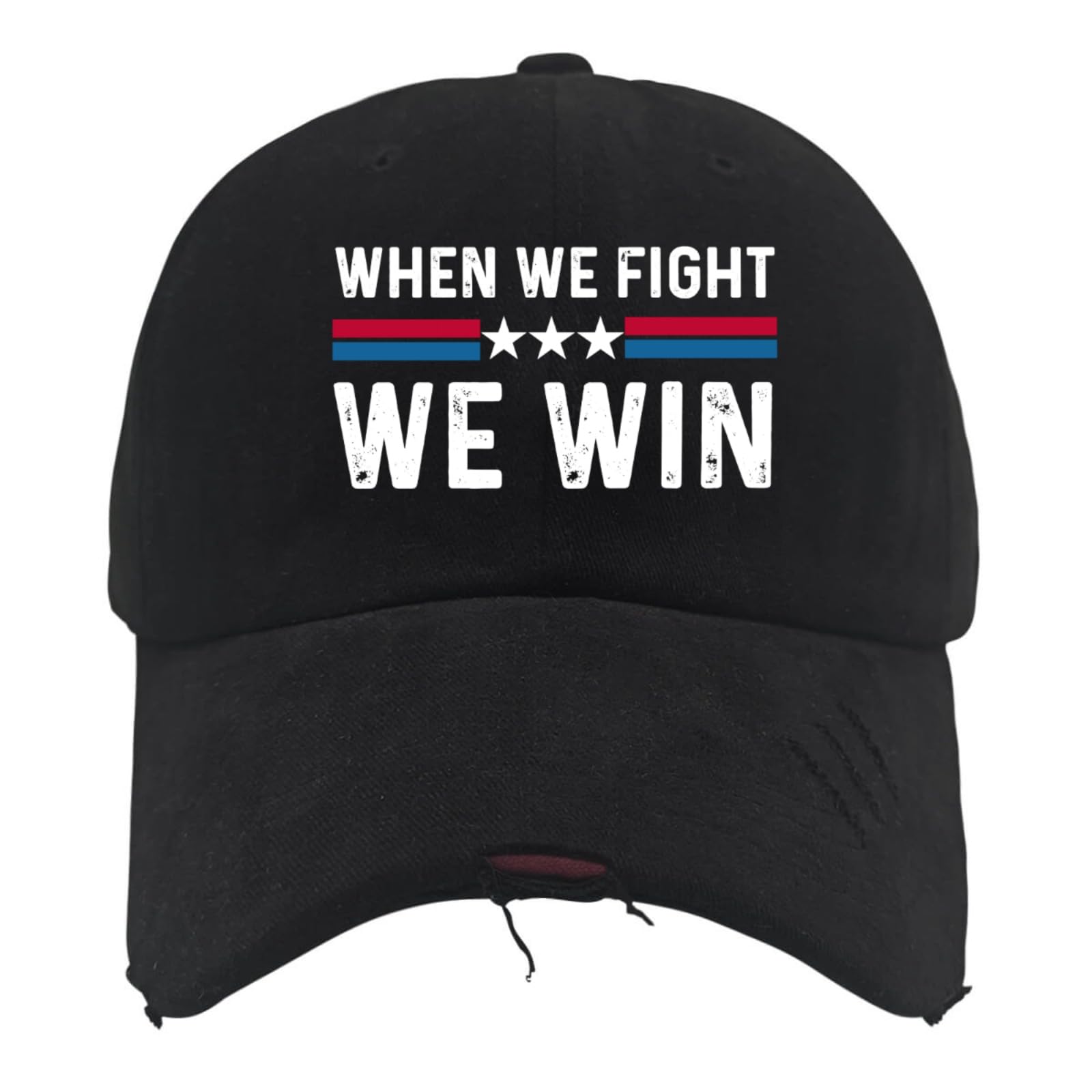 When We Fight We Win Hat Men Funny Dad Hats Funny Birthday Gifts for Men