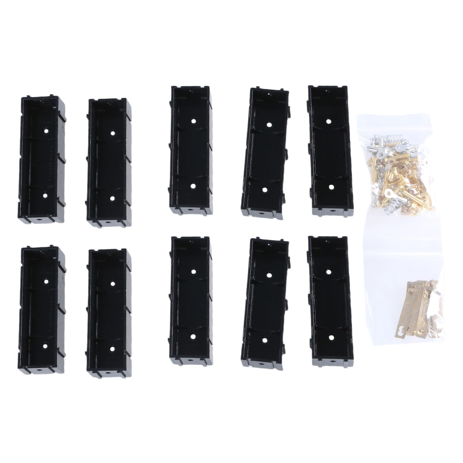 Modulars 21700 & 18650 Battery Case Set 10 Units with 20 Brass Connectors for Power