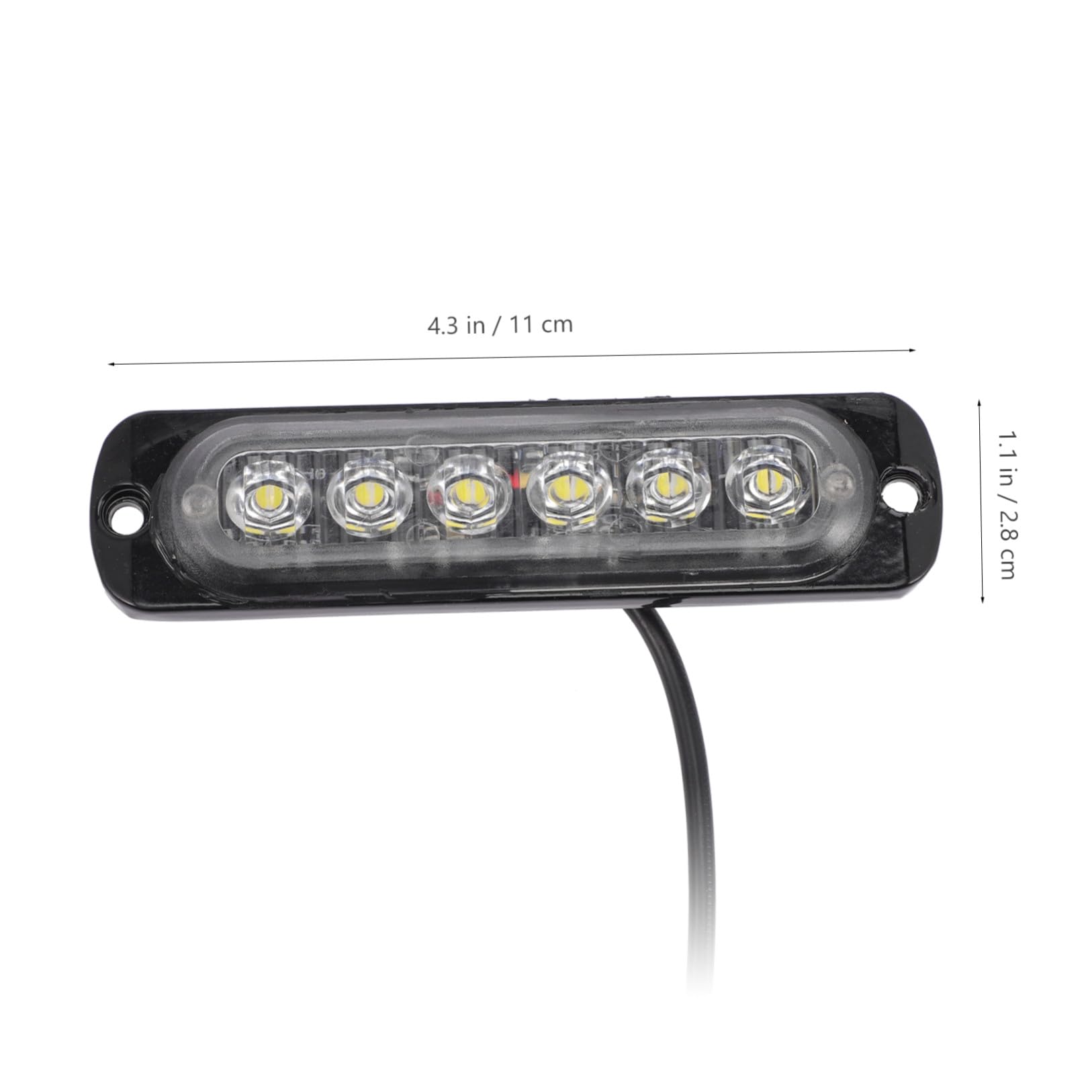 SOLUSTRE 4piezas Estroboscópicas Led De Emergencia Leds Barrita De Luz Para Vehículos Instalación y Respuesta Rápida De Ajustables Para Camiones y Motocicletas