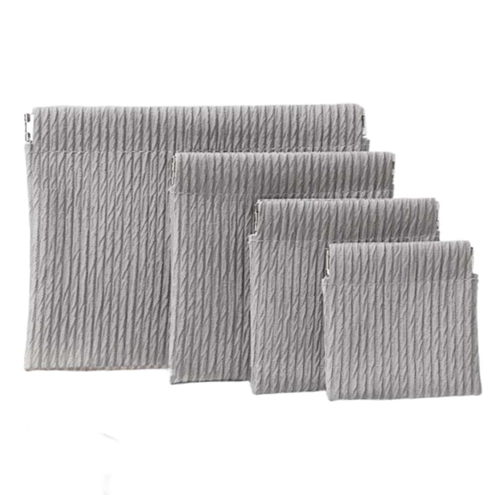 OULIGET Snap Closure Pouches Makeup Bags for Women,Elastic Open Close Storage Bag Travel Storage Bag,Waterproof Organizer Pouch for Lipstick Cosmetics