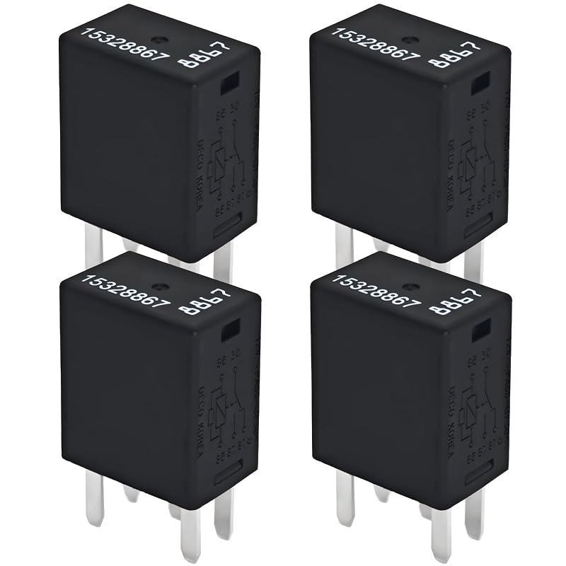 Relé automotivo 15328867 Casalytics 12 VDC, 5 pinos SPDT – Pacote com 4 unidades