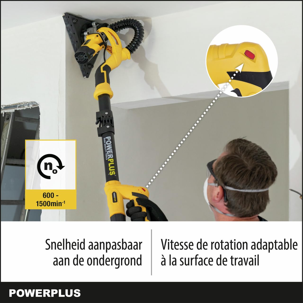 Power Plus 2 in 1, Levigatrice a secco, combinazione telescopio (710 W), powx0477