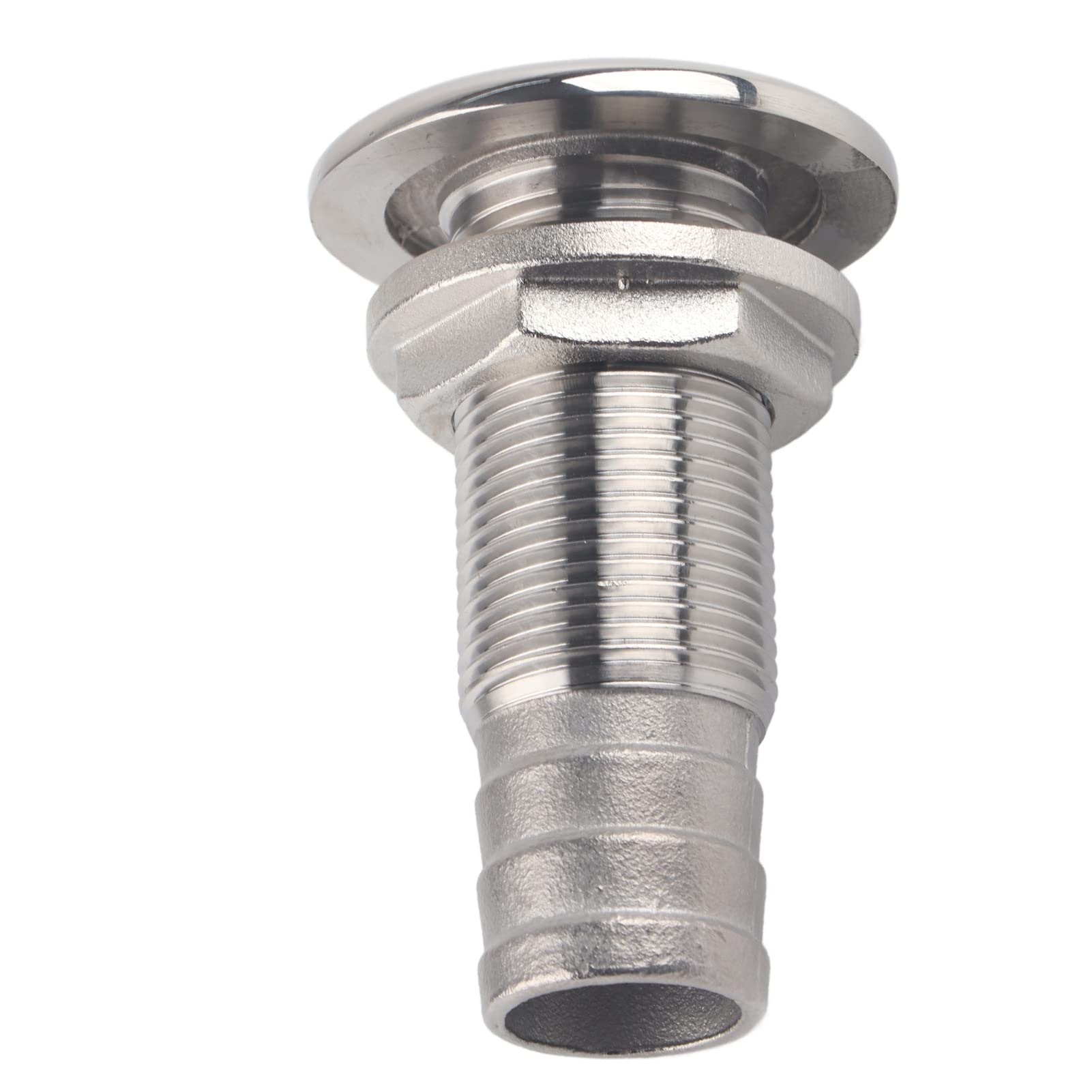 Buachois 316 Stainless Steel Marine Grade Drain Vent, Water Drain Plug for Boats Yachts, Heavy Duty Thru-Hull Yacht Fitting for Drainage Ventilation (MJS022-3/4〃)