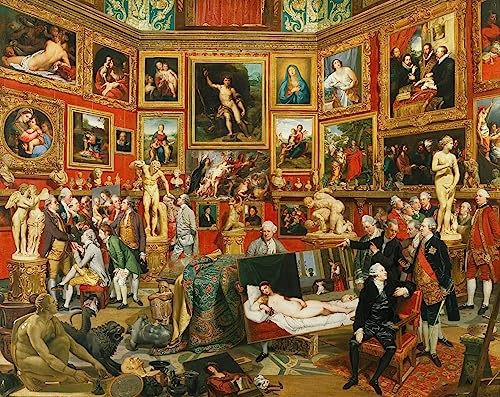 Cuadros de la Tribuna de los Uffizi de Zoffany, la solución para decorar paredes de oficina vacías