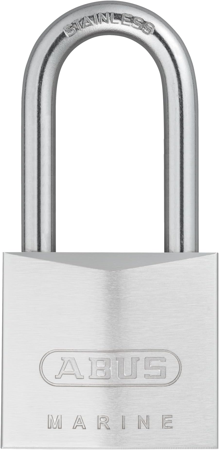 75IB/40HB40 Stainless Brass Lock with 2 Keys for Outdoor, Storage, Gate, 1.53in (39mm) Wide, Long Shackle (Keyed Different, 1)