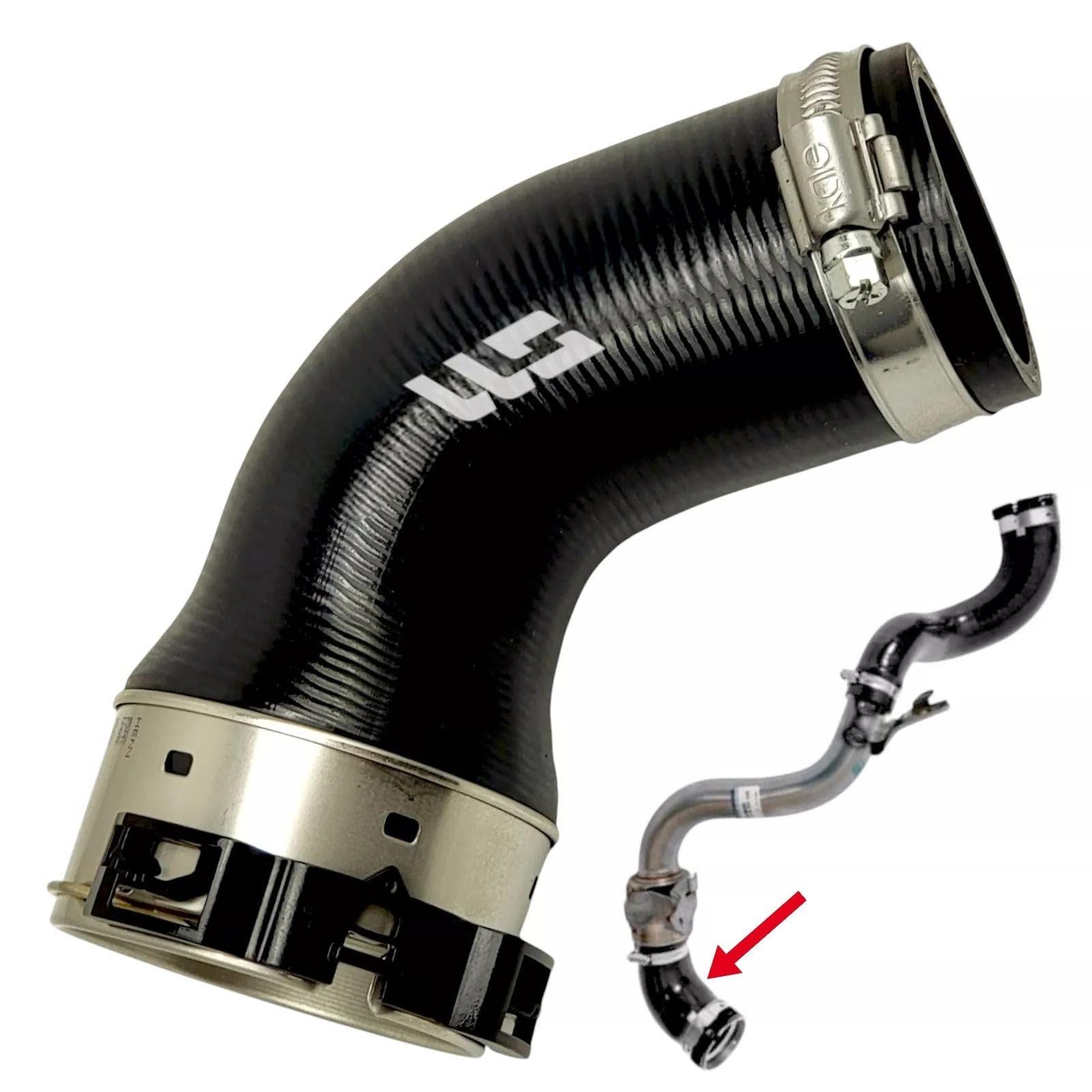 LLS-GERMANY Tubo d'aria compatibile con Vivaro B Kasten, piante/telaio (X82) 1.6 CDTi (120-140 PS), OEM: 144603145R, 1446000Q2B, 6000618732, 4422245, GM 93451667, attacco originale HENN