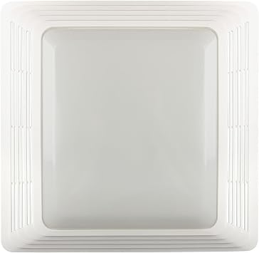 S97014094 Bathroom Fan Cover Grille and Lens for Broan Nutone Bathroom Exhaust Fan 678, 679, 679FL, 679FLT, 680, 680FL, 680FLT, M680, HD50L, HD80L