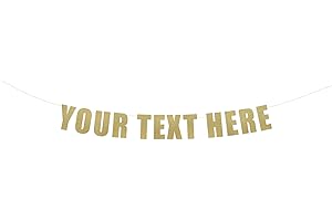 Your Text Here banner: Customize Birthday Banner