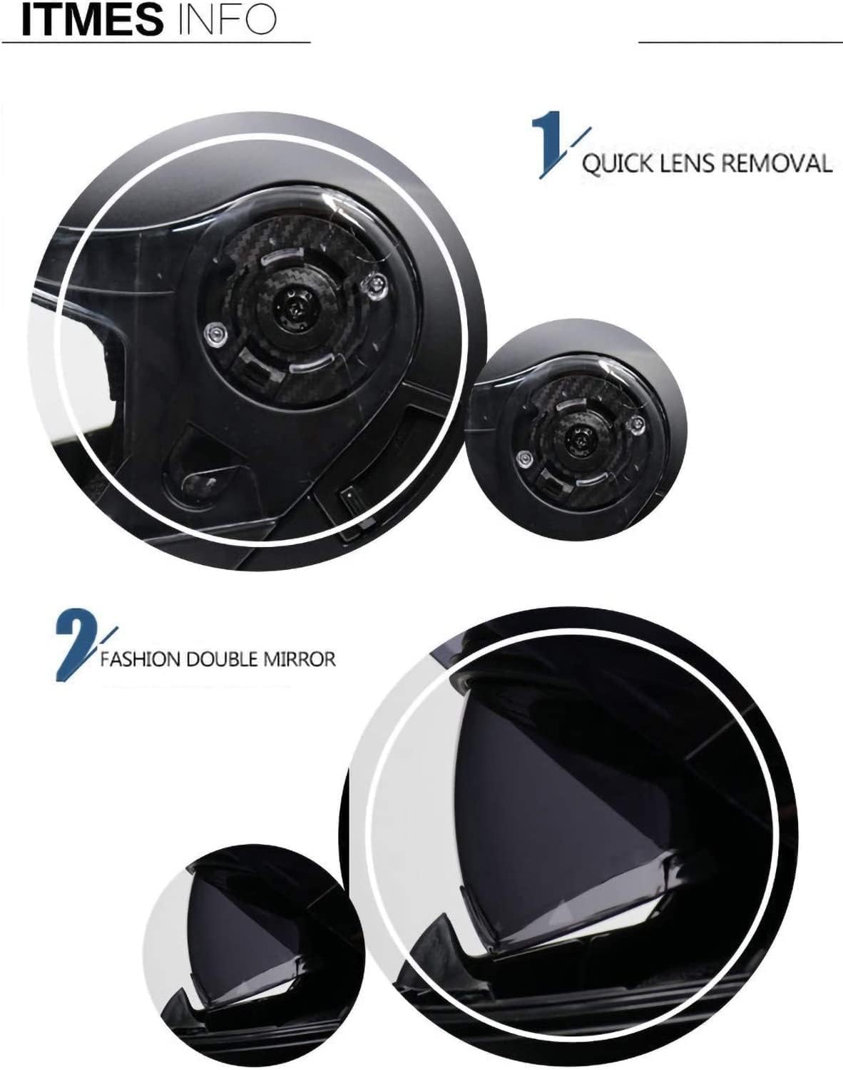 Kaski Motocyklowe Bluetooth, Kask Szczękowy Kask Motocyklowy Pełnotwarzowy Z Podwójnym Daszkiem, Mężczyźni Kobiety Zintegrowany Kask Z Redukcją Szumów Z Automatyczną Odpowiedzią