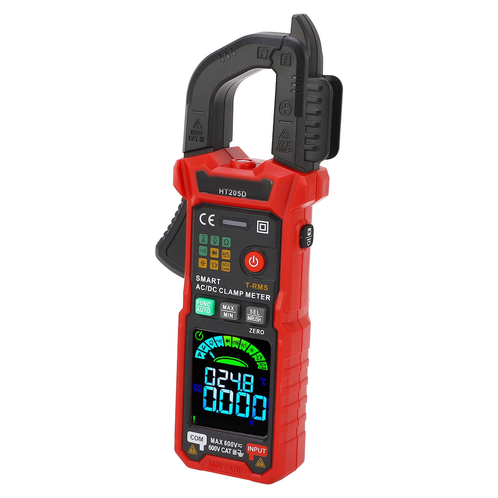 Aramox Miernik Cęgowy Multimetr, Cyfrowy Miernik Cęgowy 600A 600V z NCV