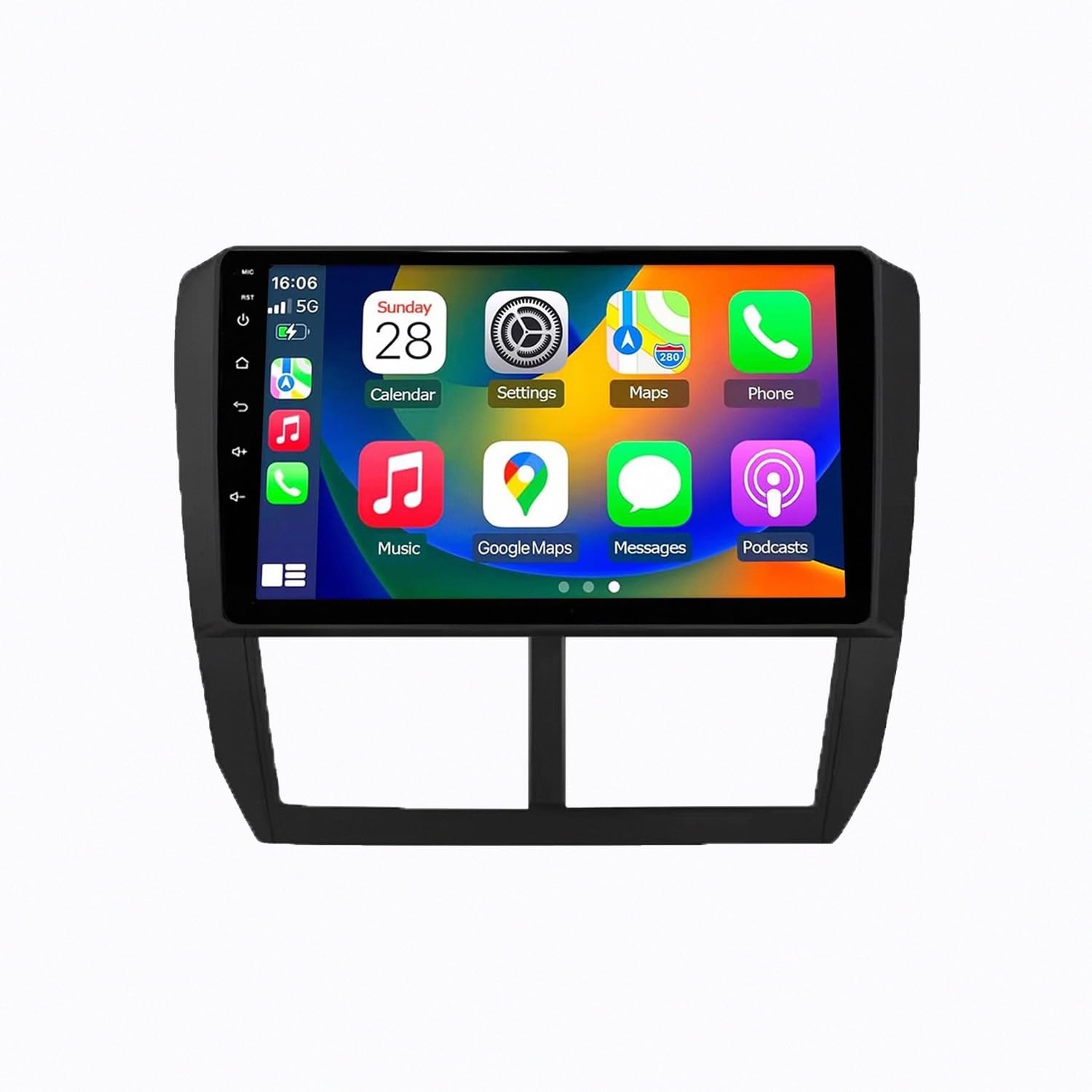 Radio Carplay fluida de 4 núcleos para Subaru Forester con cámara trasera HD 8