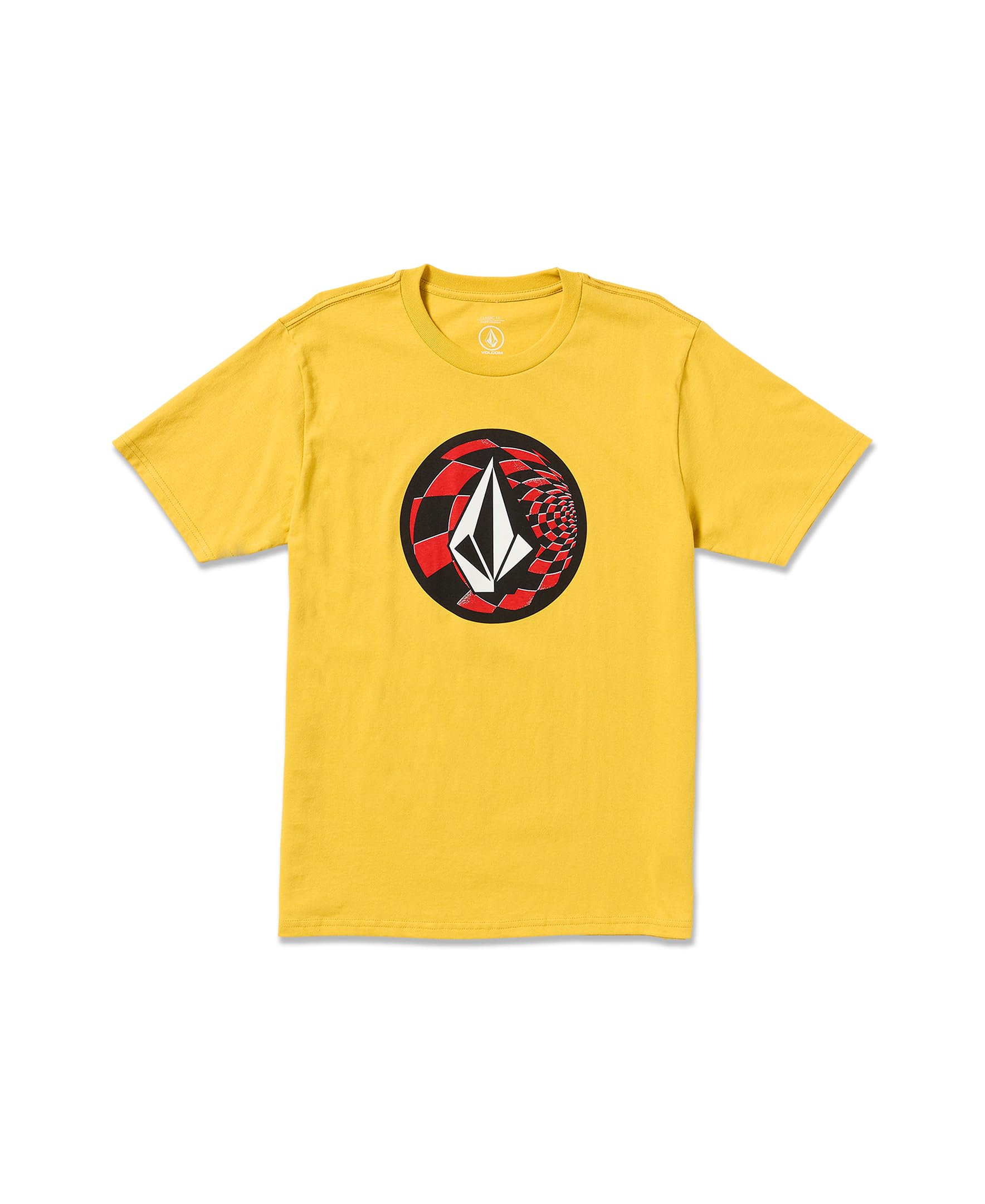 Volcom Men's Crisp Stone Short Sleeve Tee, Seedy Yellow, Medium
