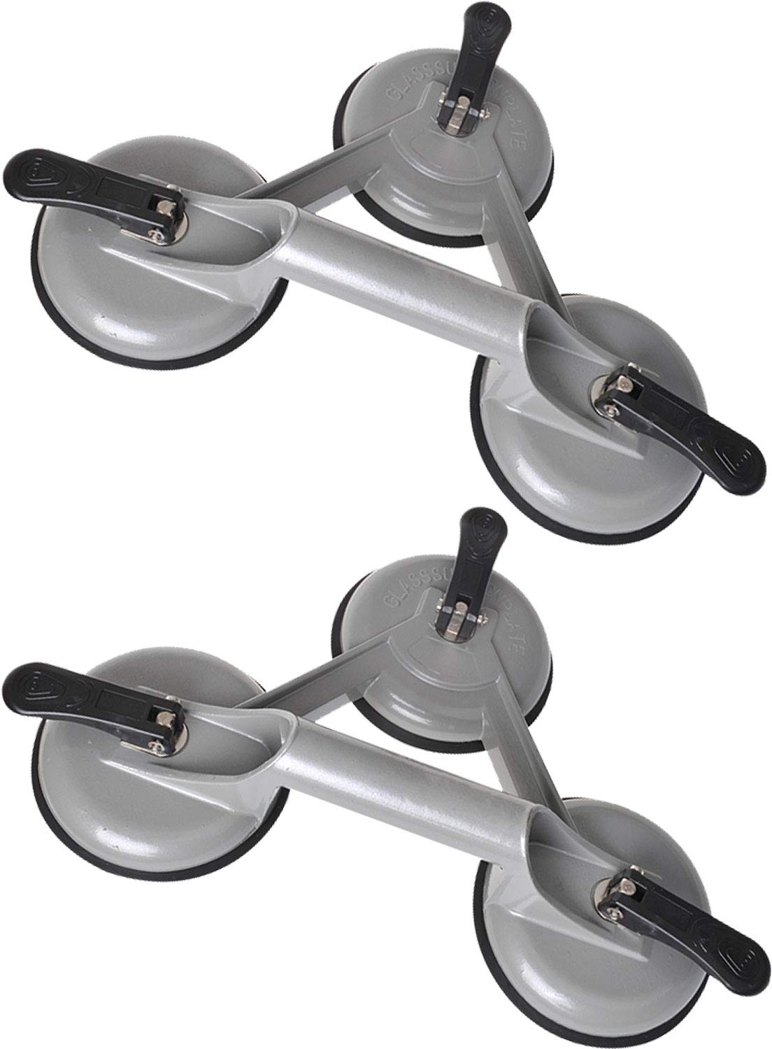 2 x Ventouse en aluminium avec 3 ventouses