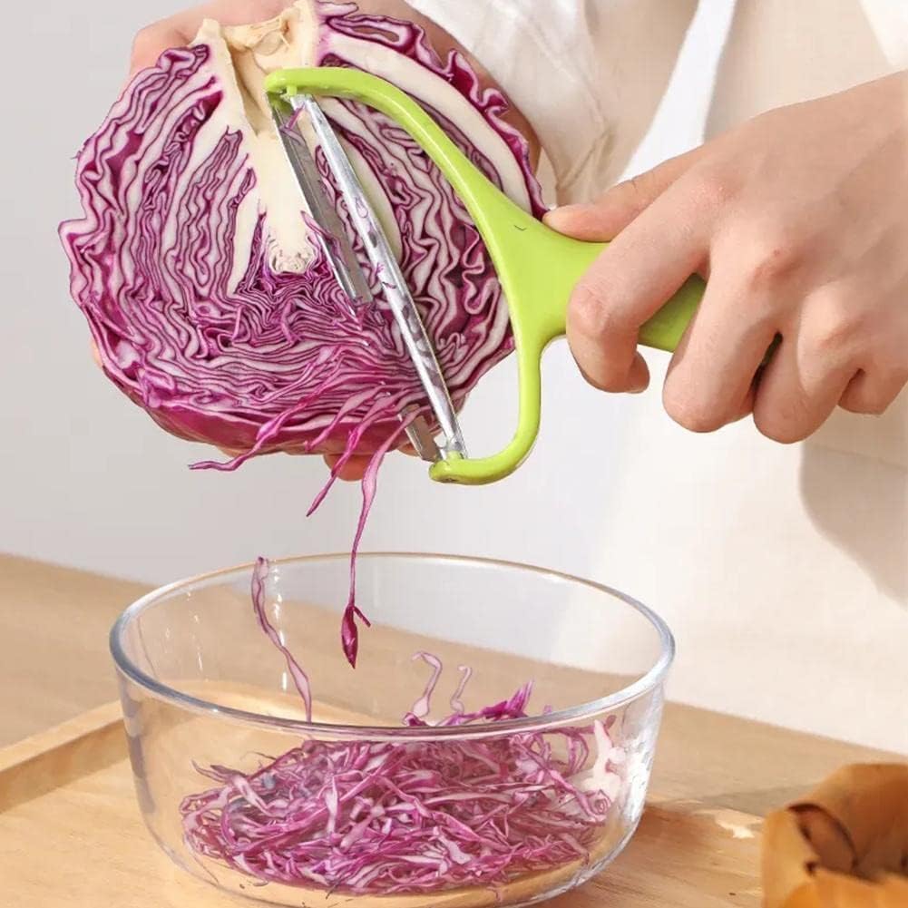Green Cabbage Shredder,Stainless Vegetable Cutter Slicer,Fruit Vegetable Potato Peeler Graters Must Have for Home Restaurants Kitchen Utensils and Gadgets 18 * 12cm