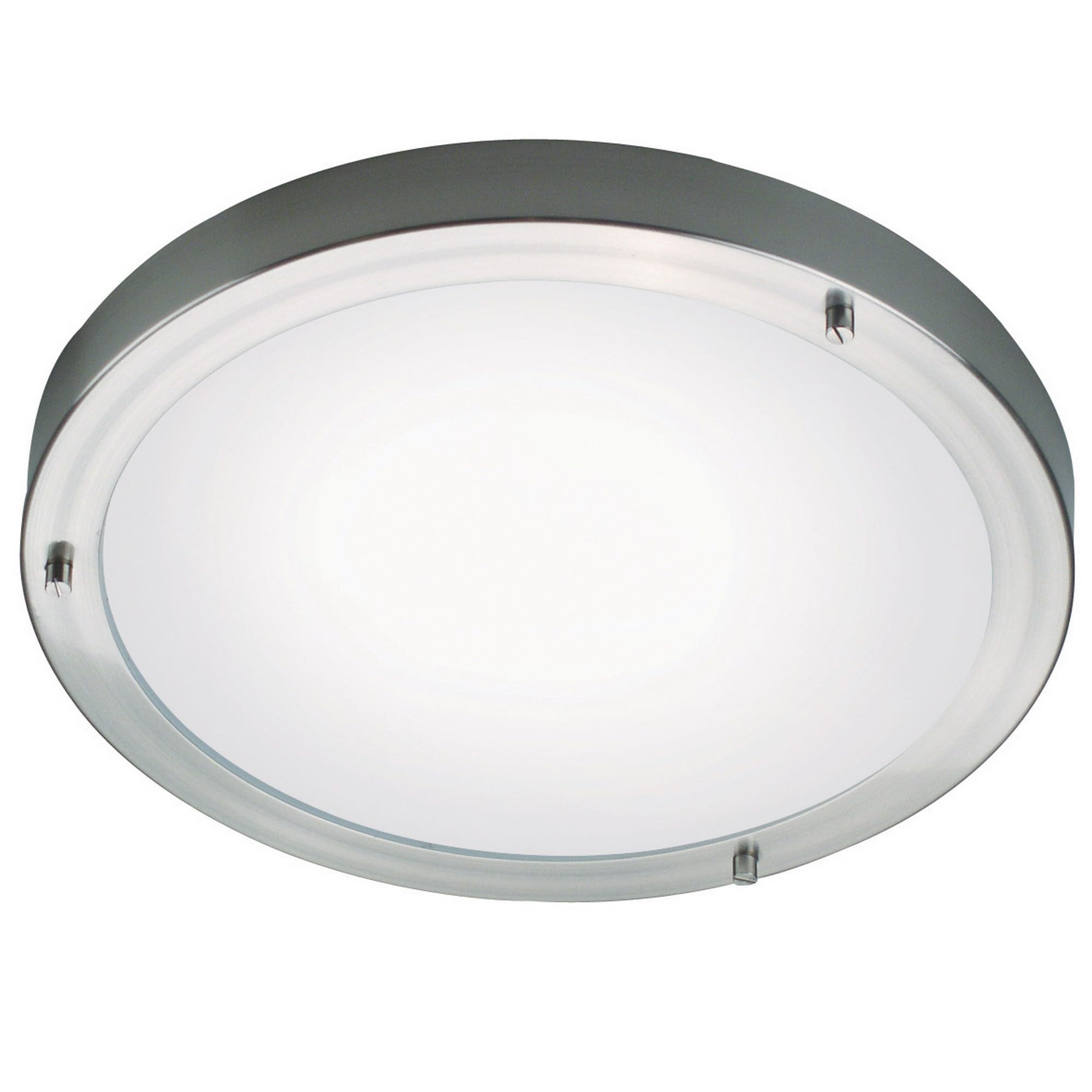 Nordlux Ancona Indoor Ceiling Light Silver Glass E27 Bathroom Safe - Bathroom, En-Suite, Kitchen Mains Powered, IP44-43