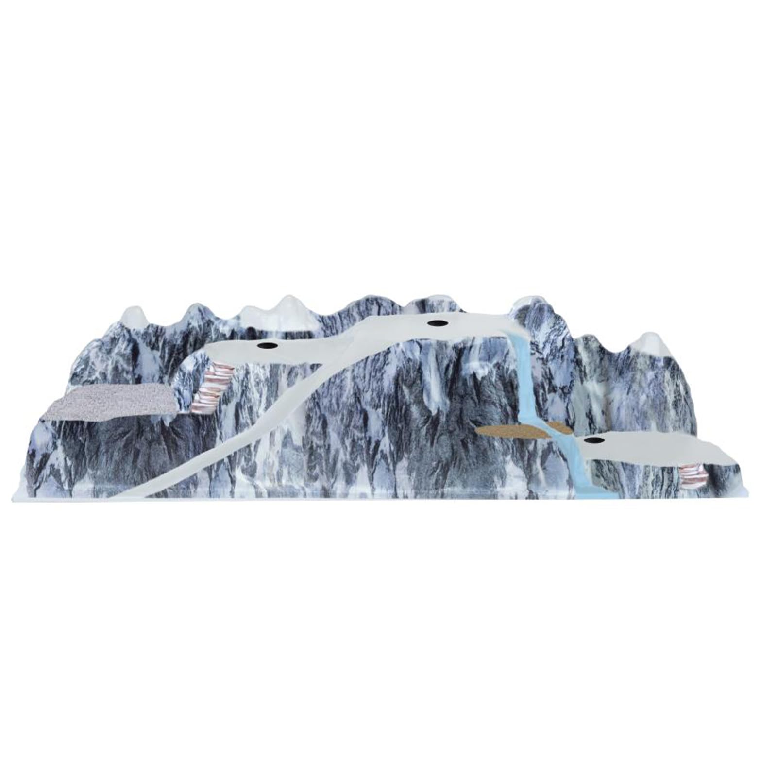 Paysage D'hiver Avec Fond De Carte De Sapin De Noël Enneigé | Vecteur