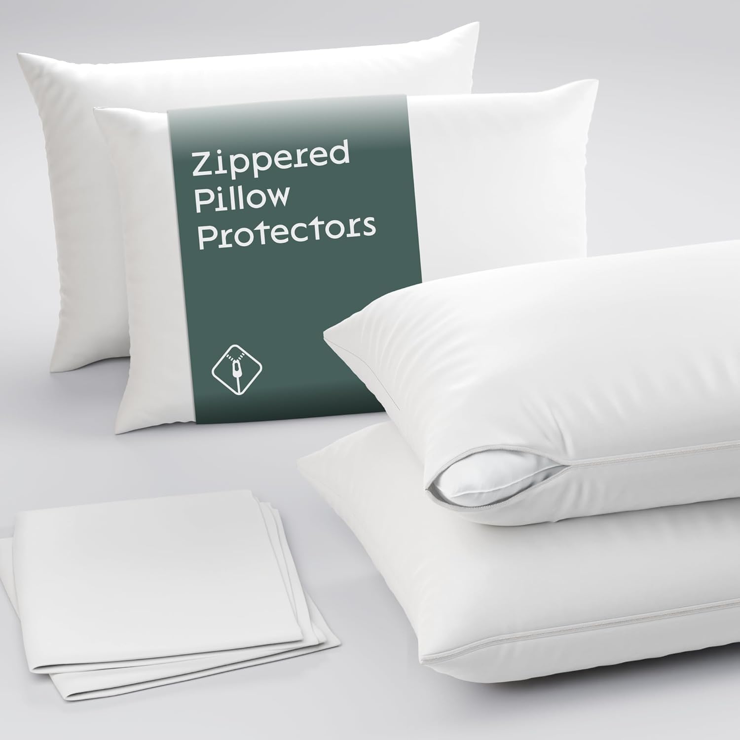 Niagara 1 Pack of Pillow Protectors with Zipper, Standard Size, Effective Dust Protection, Quiet, Stay in Place Pillow Covers, Breathable Case for Pillow Lifespan Extension (20x26 Inches)