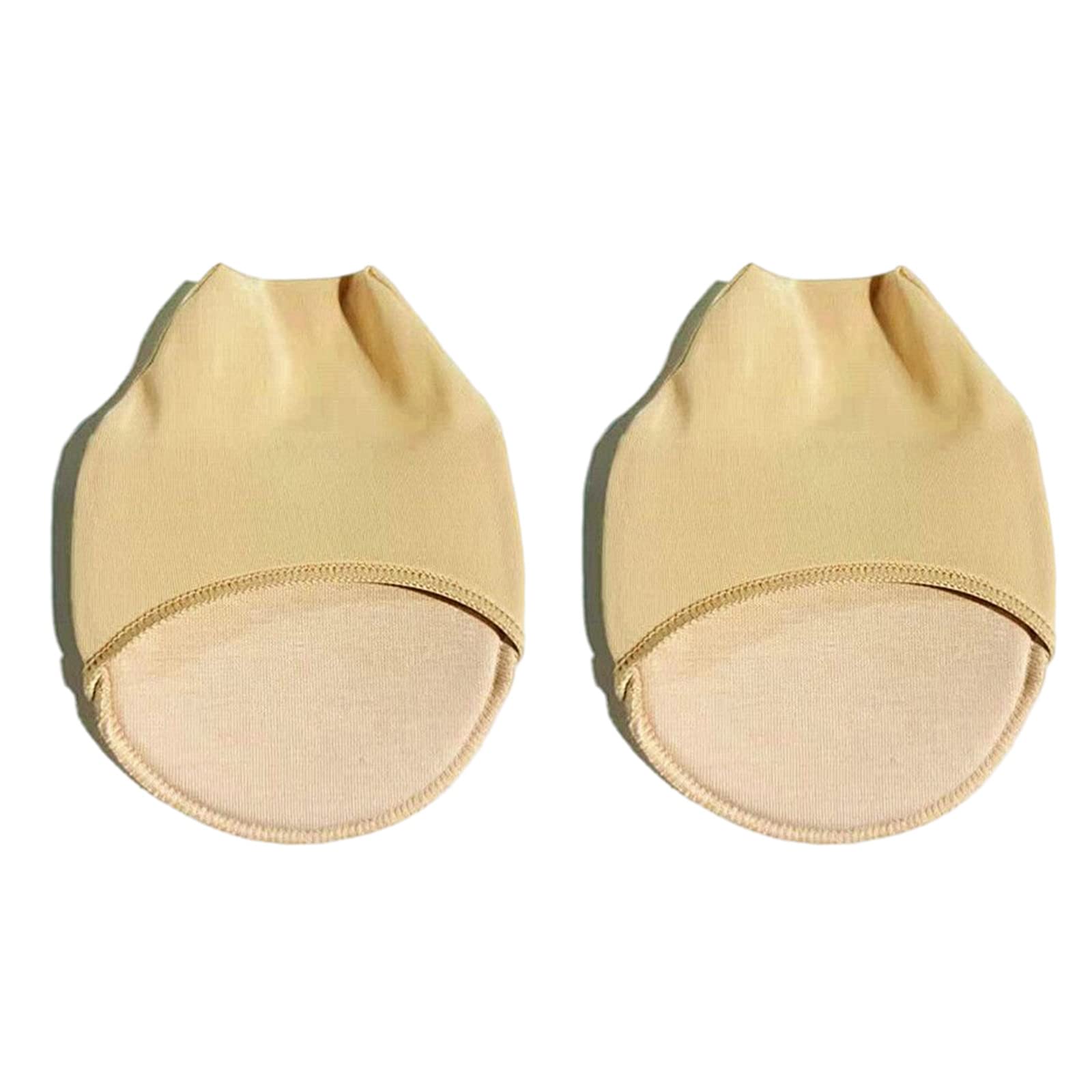 Hdkean Women's F 1 Pair Sheer Toe Cover With Bottom Toe Liner Orefoot Pads Cushion Hal Socks Insoles